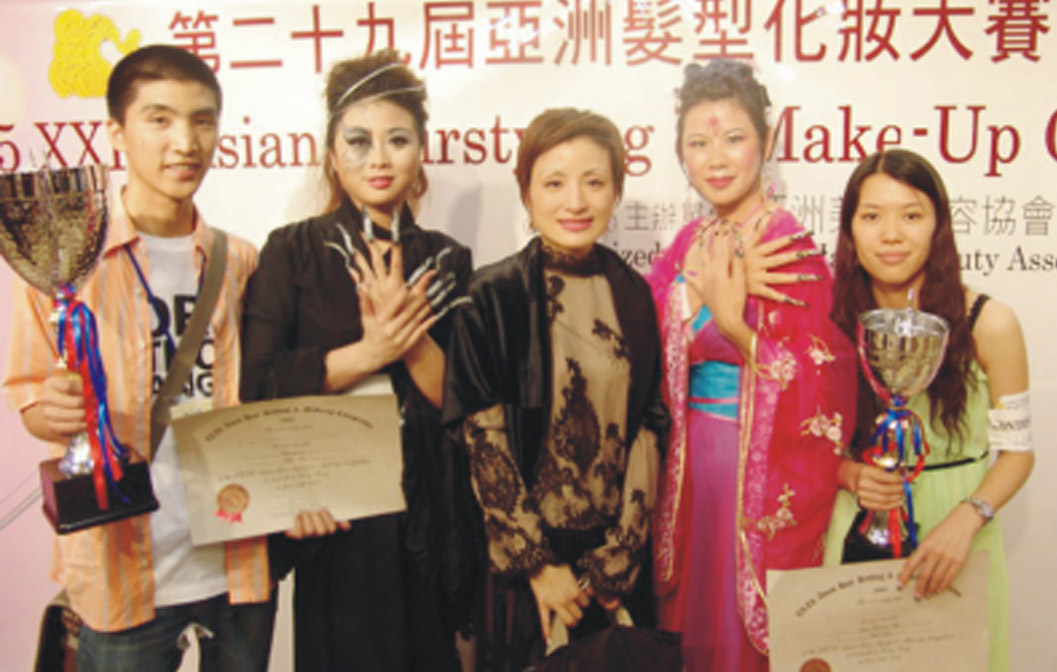 潘旭女士，亚洲发型化妆大赛